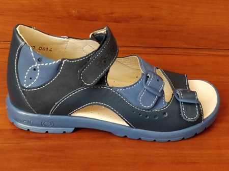 Босоножки Тотто, модель 1027-3,43,13, цвет темно-синий/синий, размеры 27-34 - фото 4974