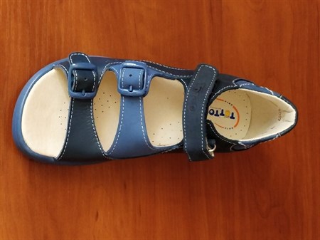 Босоножки Тотто, модель 1027-3,43,13, цвет темно-синий/синий, размеры 27-34 - фото 4976